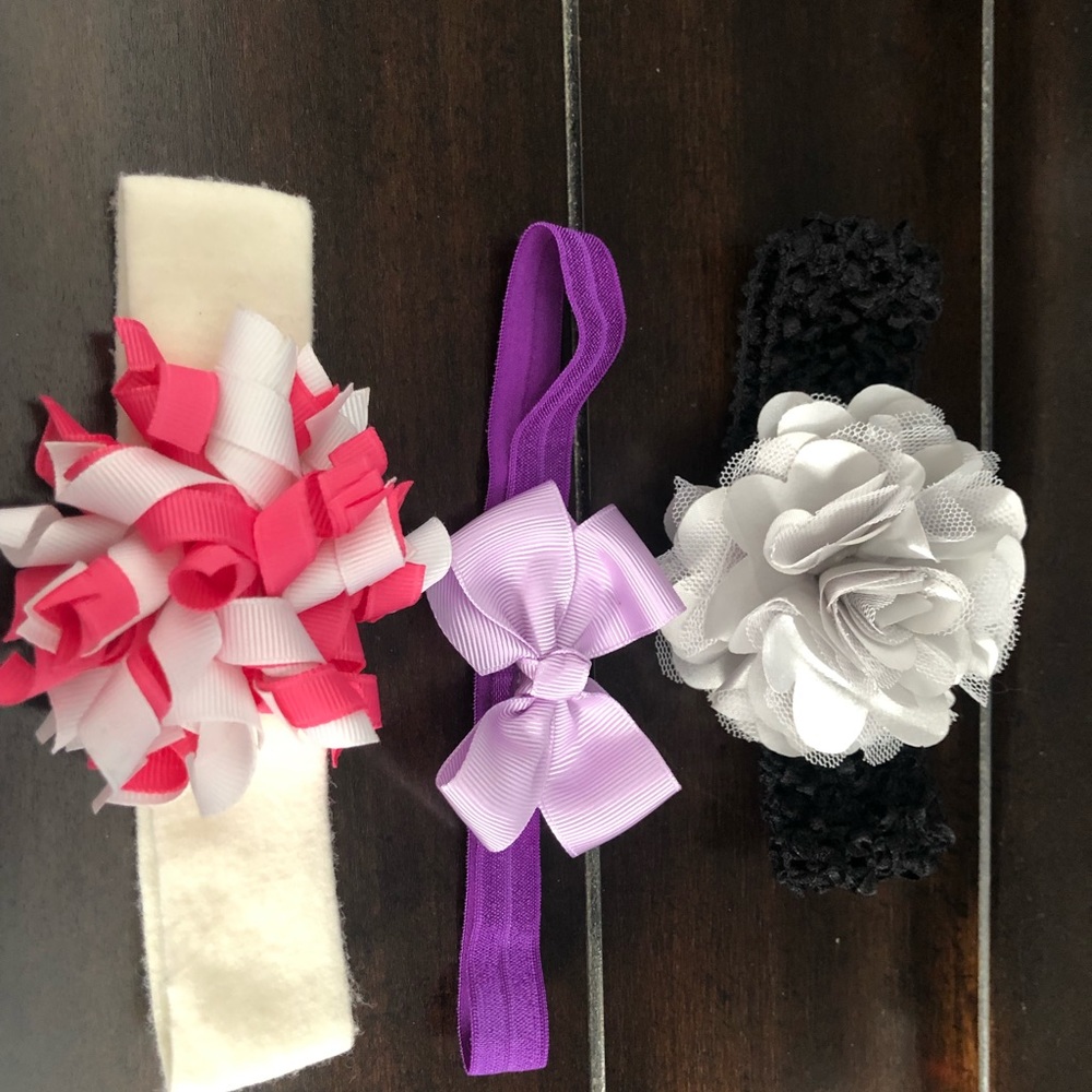 NWOT Set of 3 Soft Handmade headbands